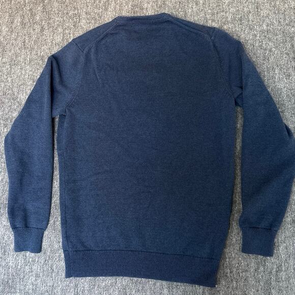 GOODTHREADS Navy Knit TIGER Crew Neck Long Sleeved Sweater Mens Medium Tall MT - Picture 4 of 4